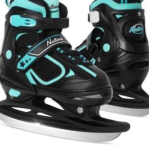 Kids Ice Skates - Black and Blue